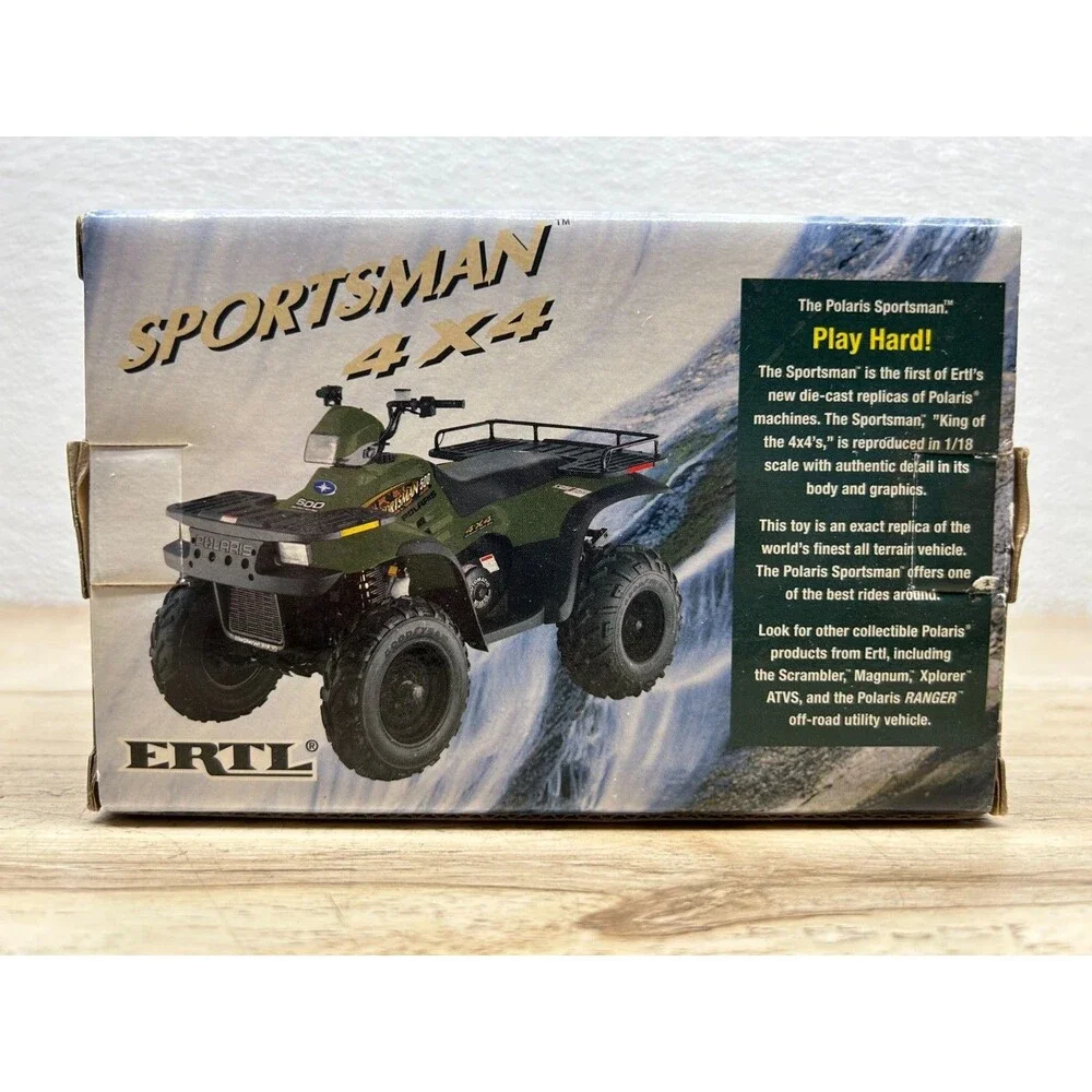 Vtg 2000 ERTL Cabela's Polaris Sportsman 500 H.O. 4x4 ATV Diecast Scale 1:18